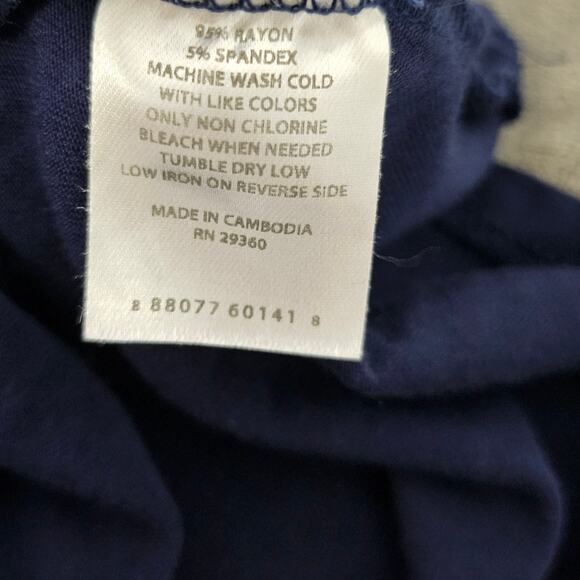 Dip casual dress short sleeve solid blue sz L - Picture 8 of 8